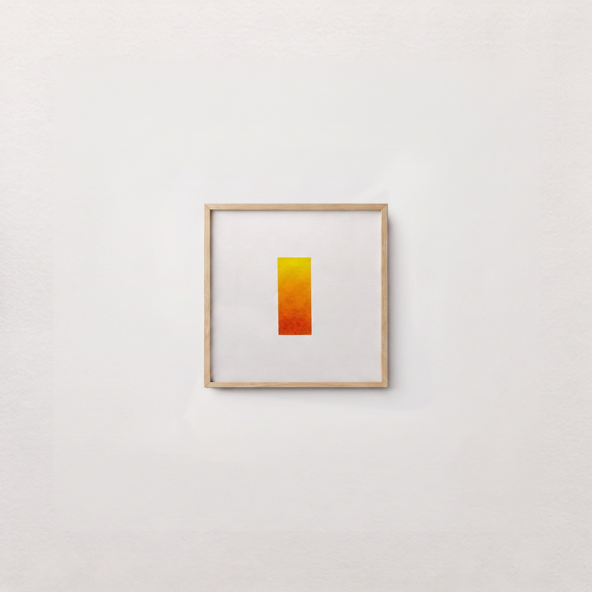 Abstract painting in a yellow, orange and red gradient